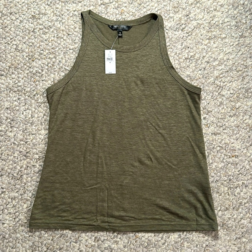 COPY - Banana Republic NWT womens army green linen tank XS
